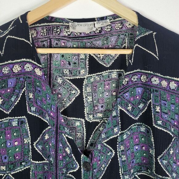 90s Vintage Stars Patterned Sleeveless Dress - Picture 10 of 14